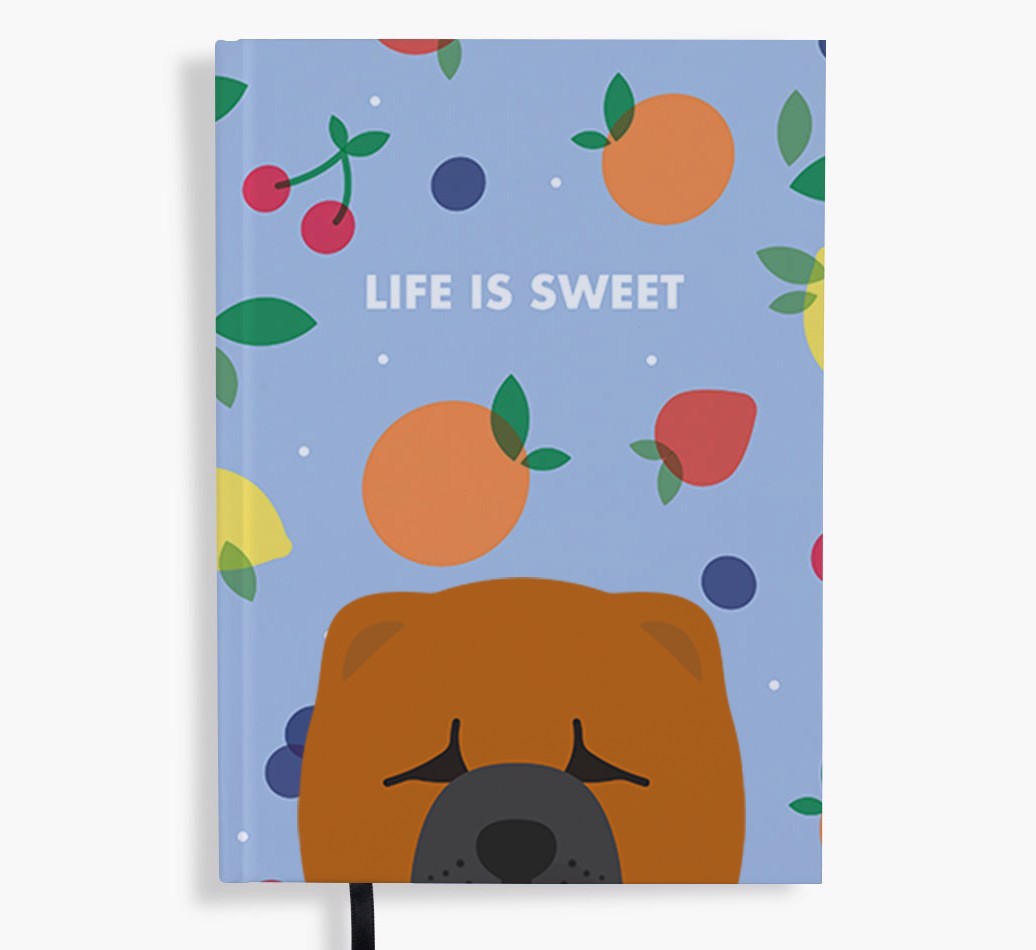 Life Is Sweet: Personalised {breedFullName} Notebook