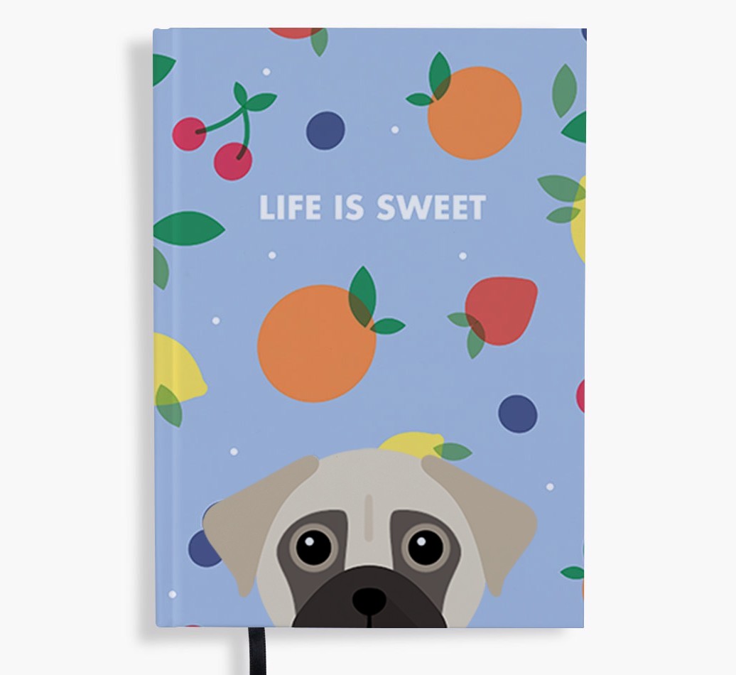 Life Is Sweet: Personalised {breedFullName} Notebook