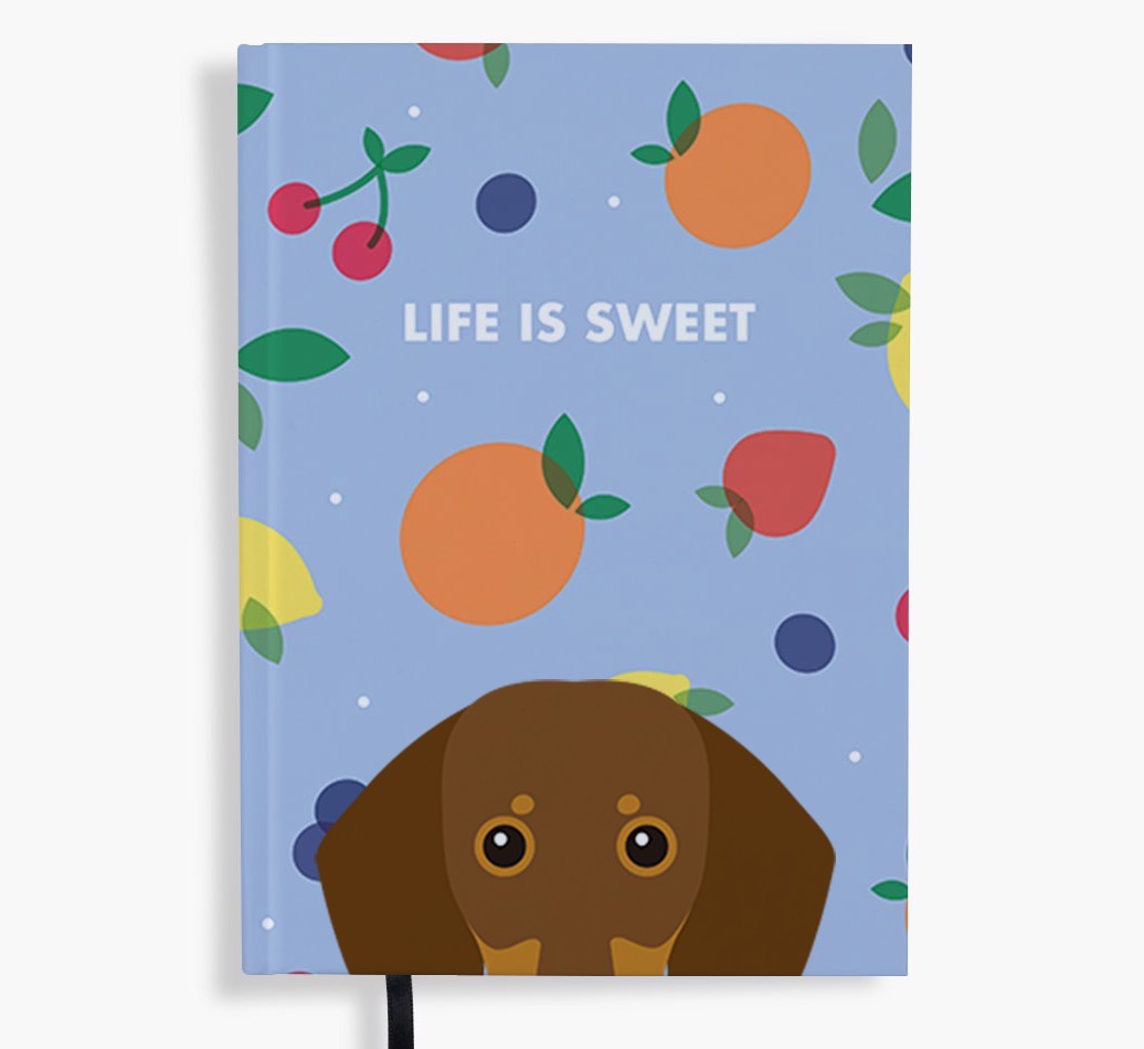 Life Is Sweet: Personalised {breedFullName} Notebook