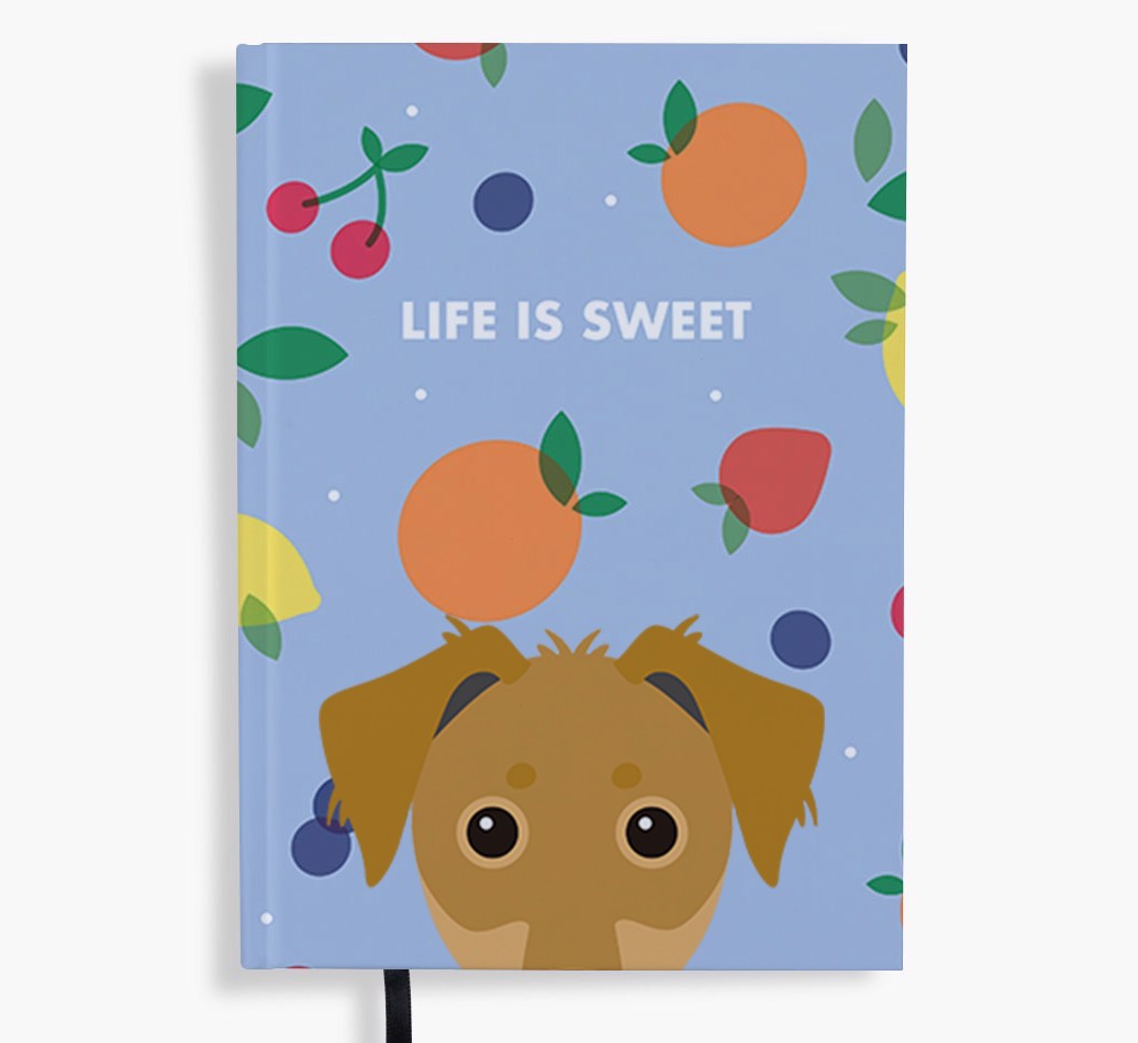 Life Is Sweet: Personalised {breedFullName} Notebook