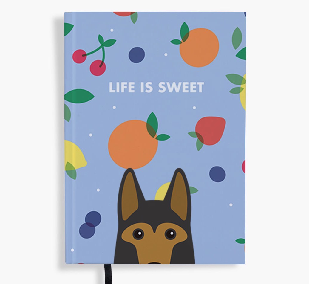 Life Is Sweet: Personalised {breedFullName} Notebook