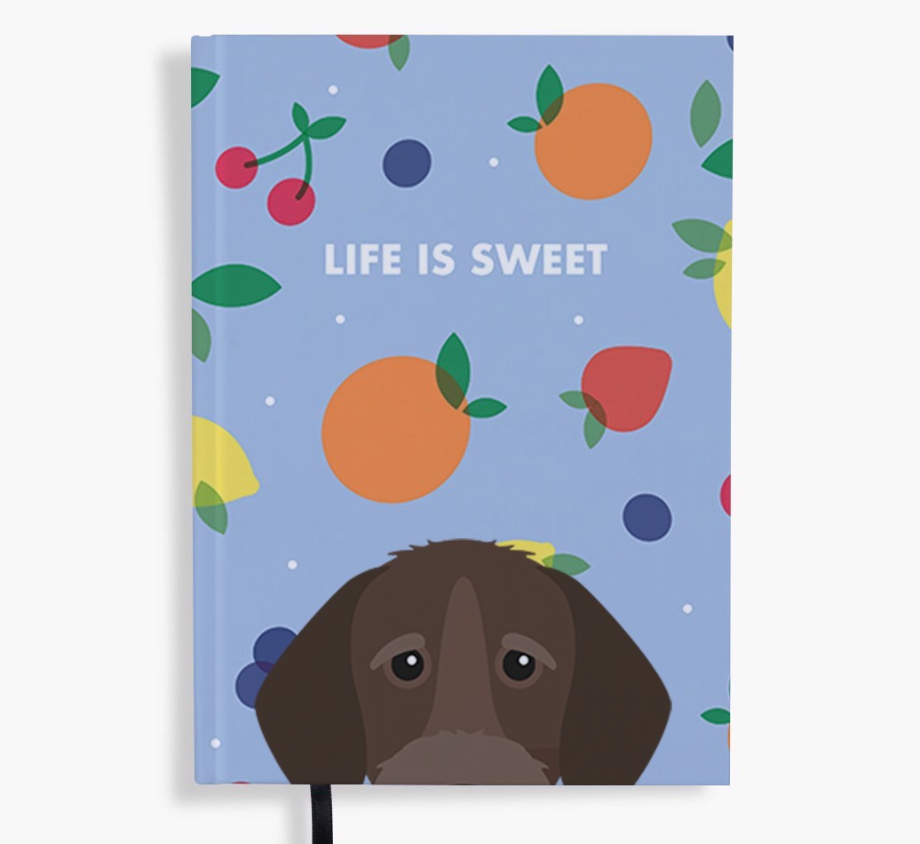 Life Is Sweet: Personalised {breedFullName} Notebook