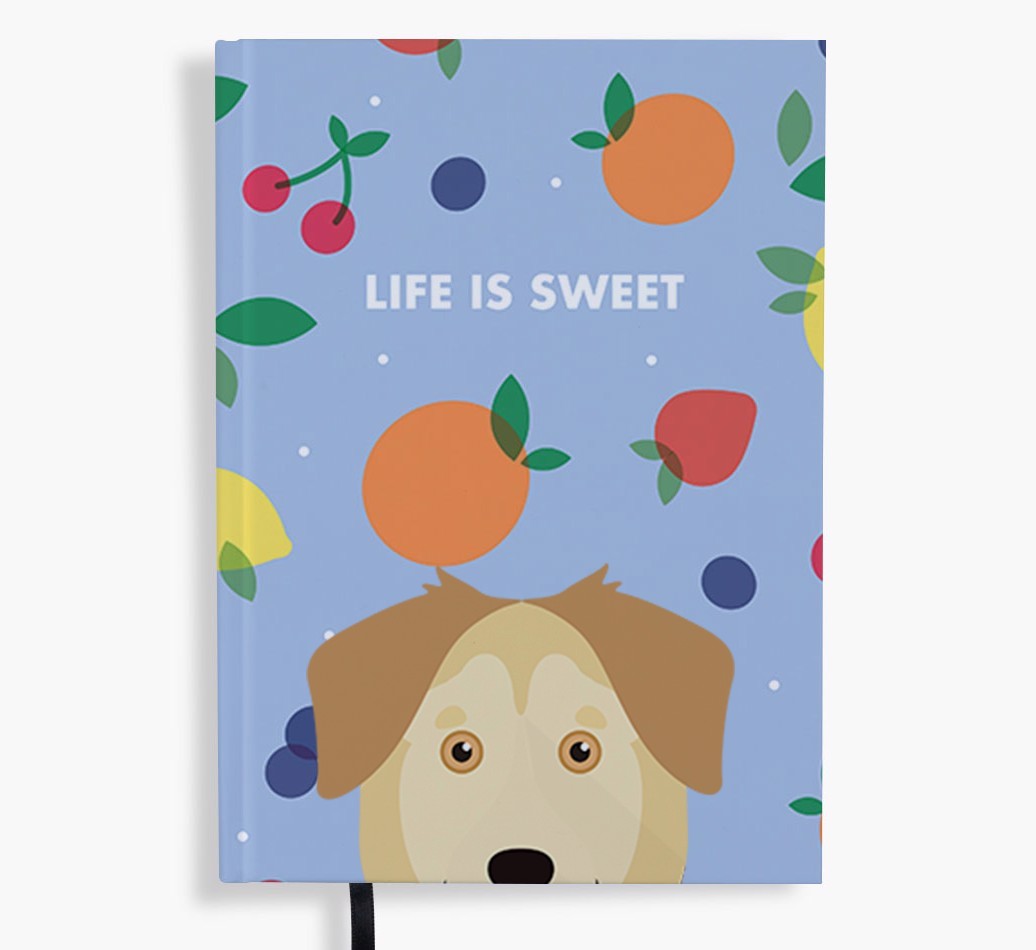Life Is Sweet: Personalised {breedFullName} Notebook