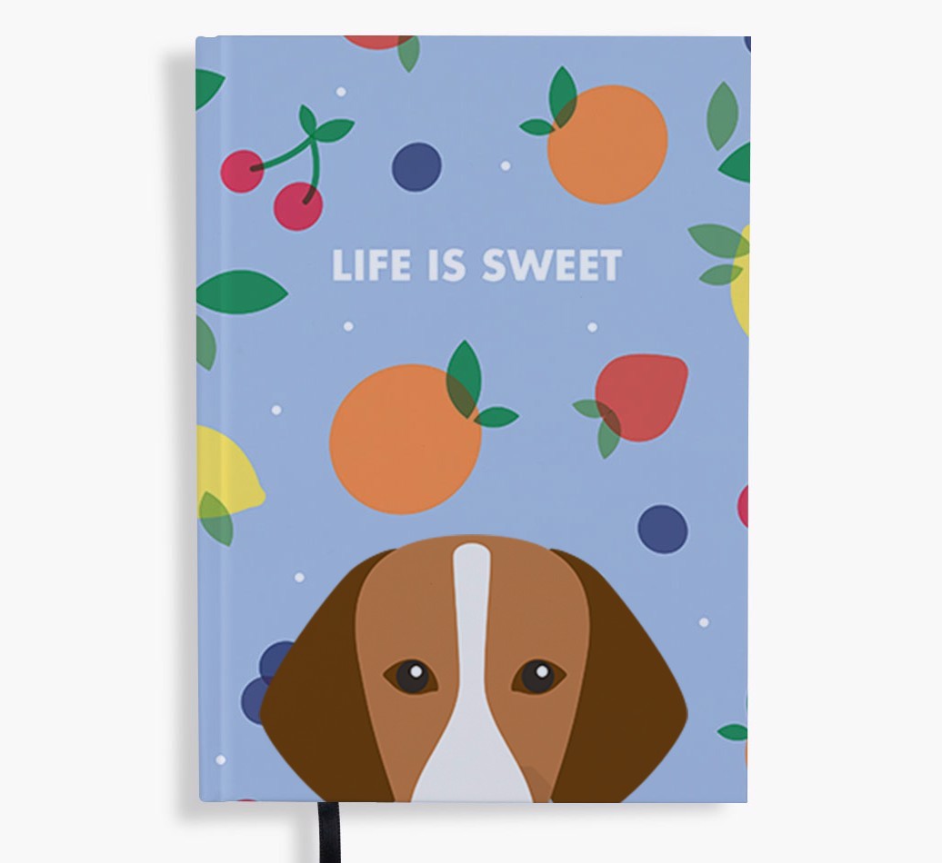 Life Is Sweet: Personalised {breedFullName} Notebook