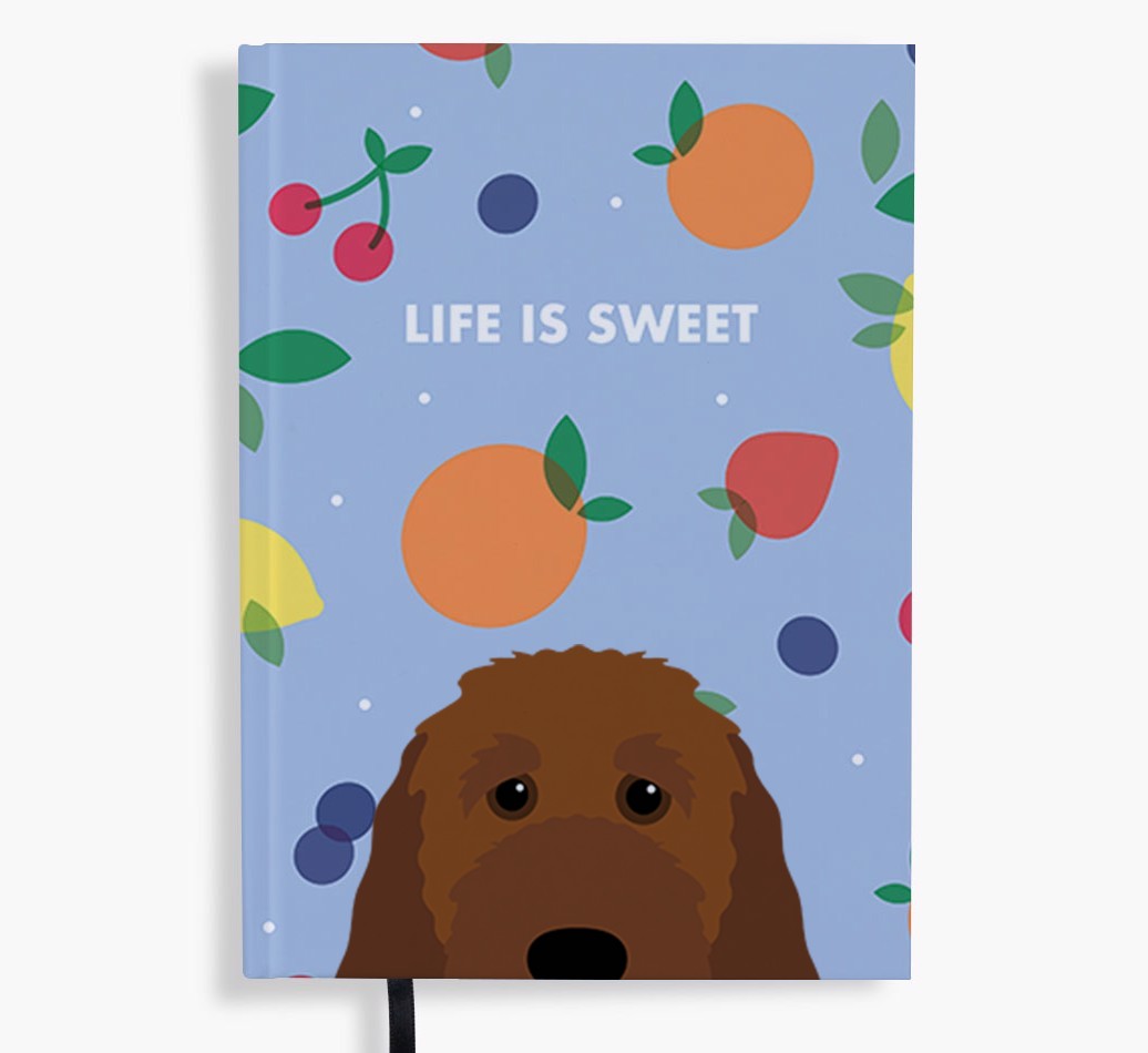 Life Is Sweet: Personalised {breedFullName} Notebook