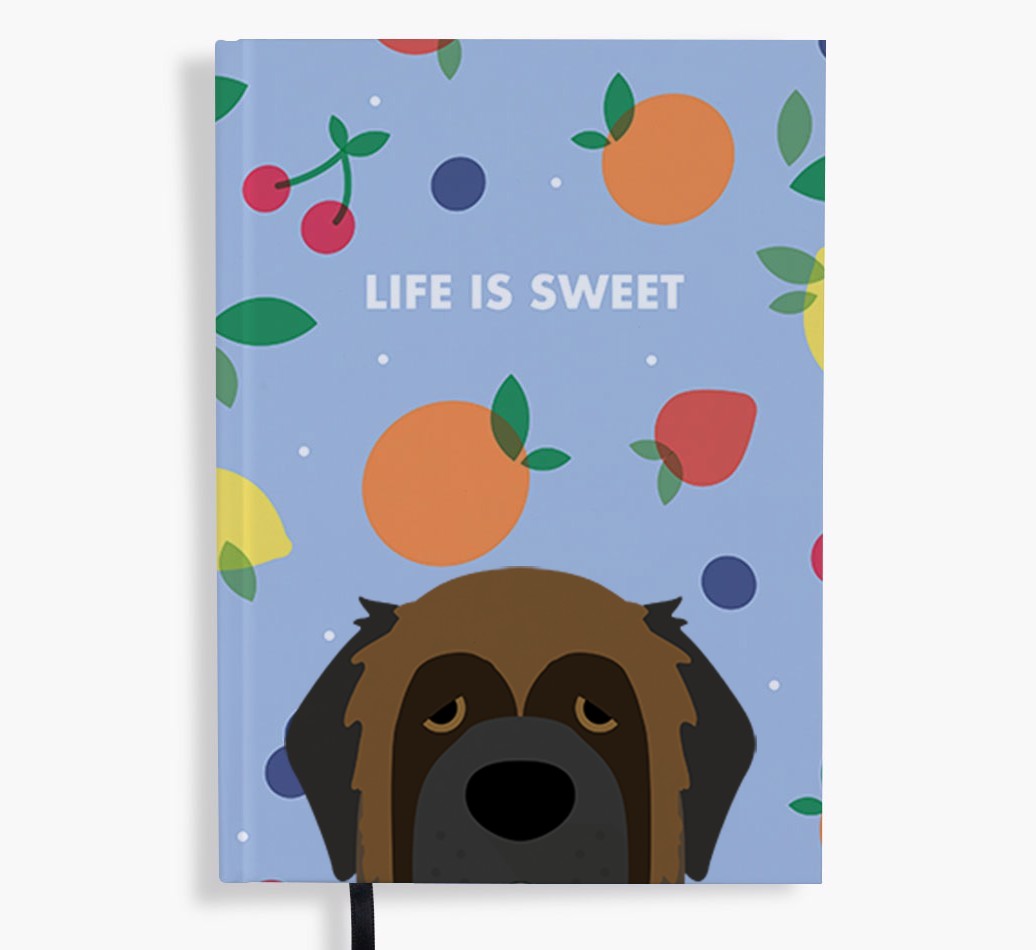 Life Is Sweet: Personalised {breedFullName} Notebook