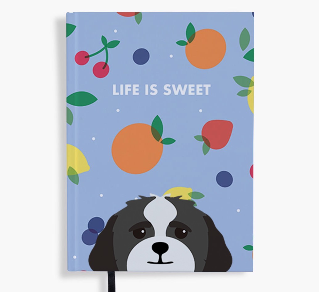 Life Is Sweet: Personalised {breedFullName} Notebook