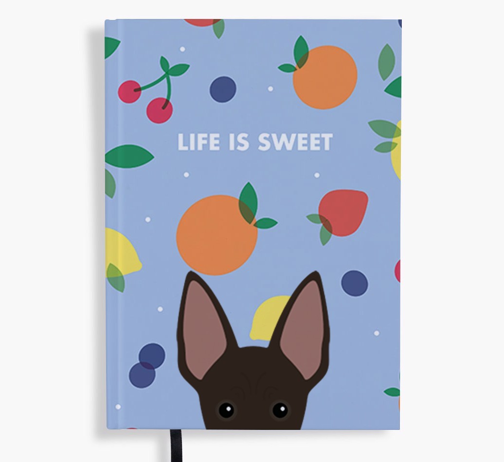 Life Is Sweet: Personalised {breedFullName} Notebook