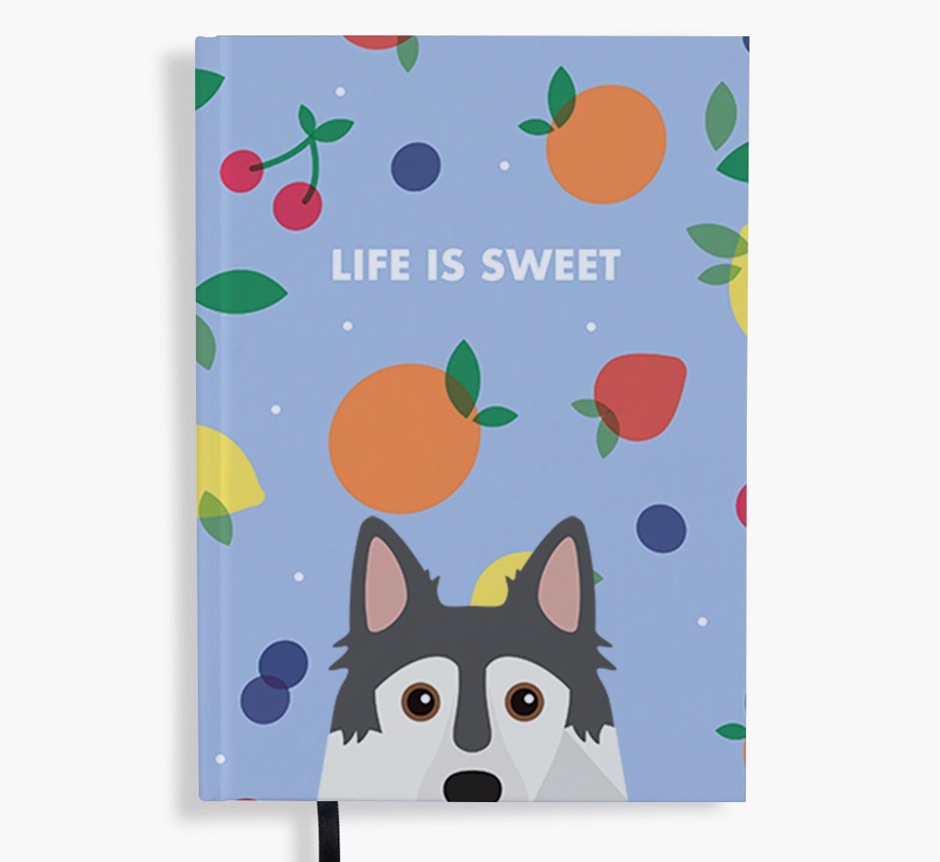 Life Is Sweet: Personalised {breedFullName} Notebook