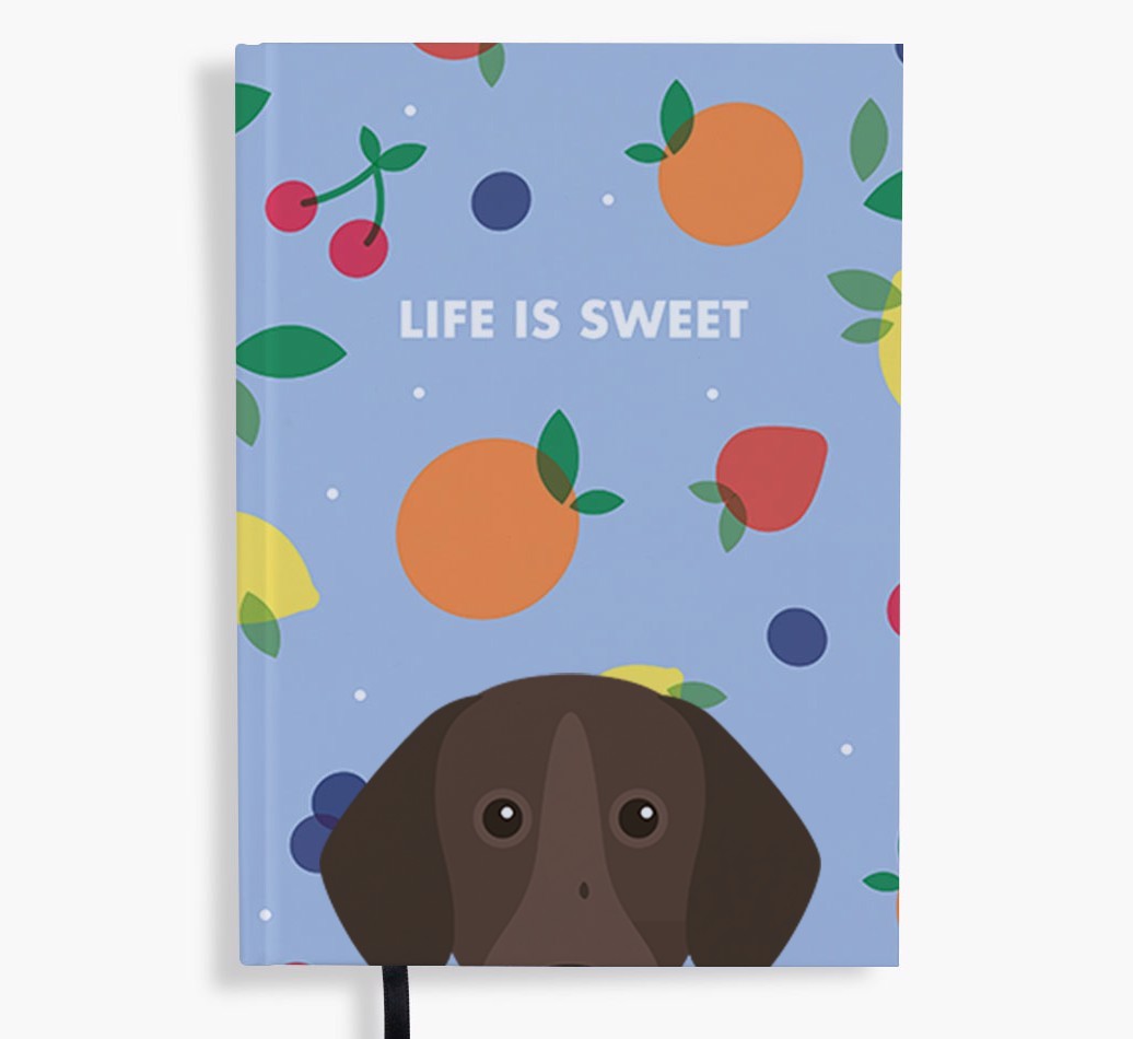 Life Is Sweet: Personalised {breedFullName} Notebook