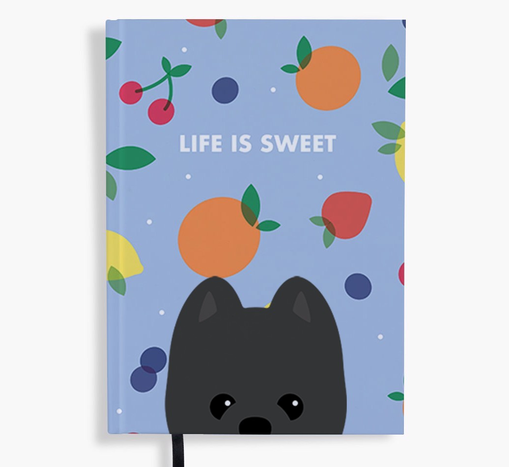Life Is Sweet: Personalised {breedFullName} Notebook