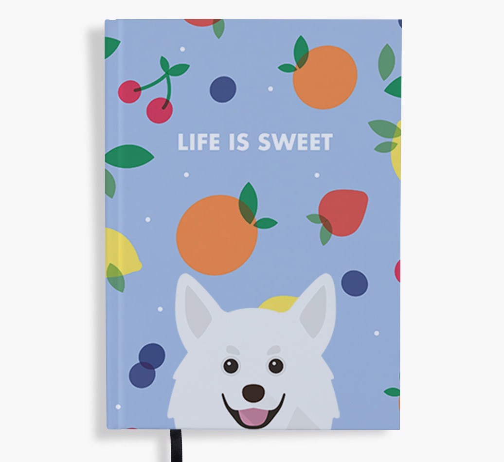 Life Is Sweet: Personalised {breedFullName} Notebook
