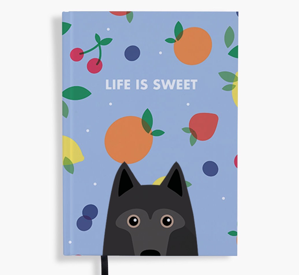Life Is Sweet: Personalised {breedFullName} Notebook