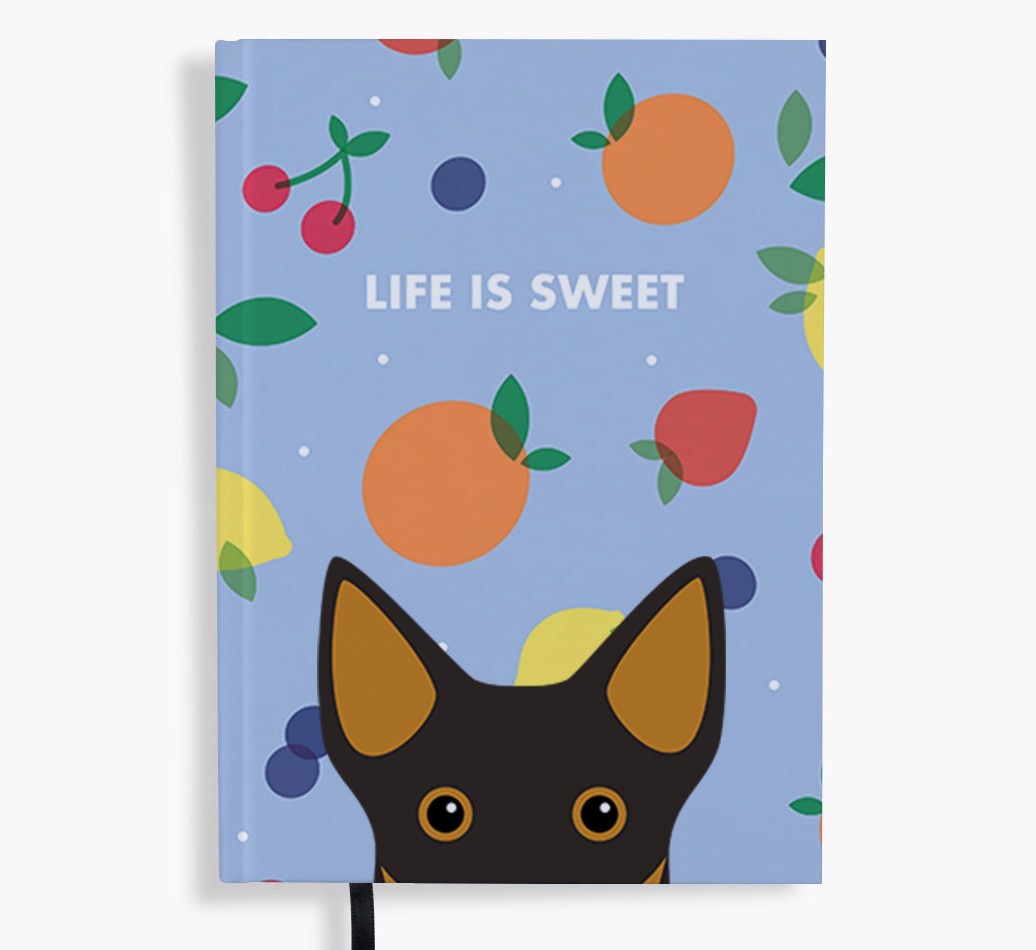 Life Is Sweet: Personalised {breedFullName} Notebook