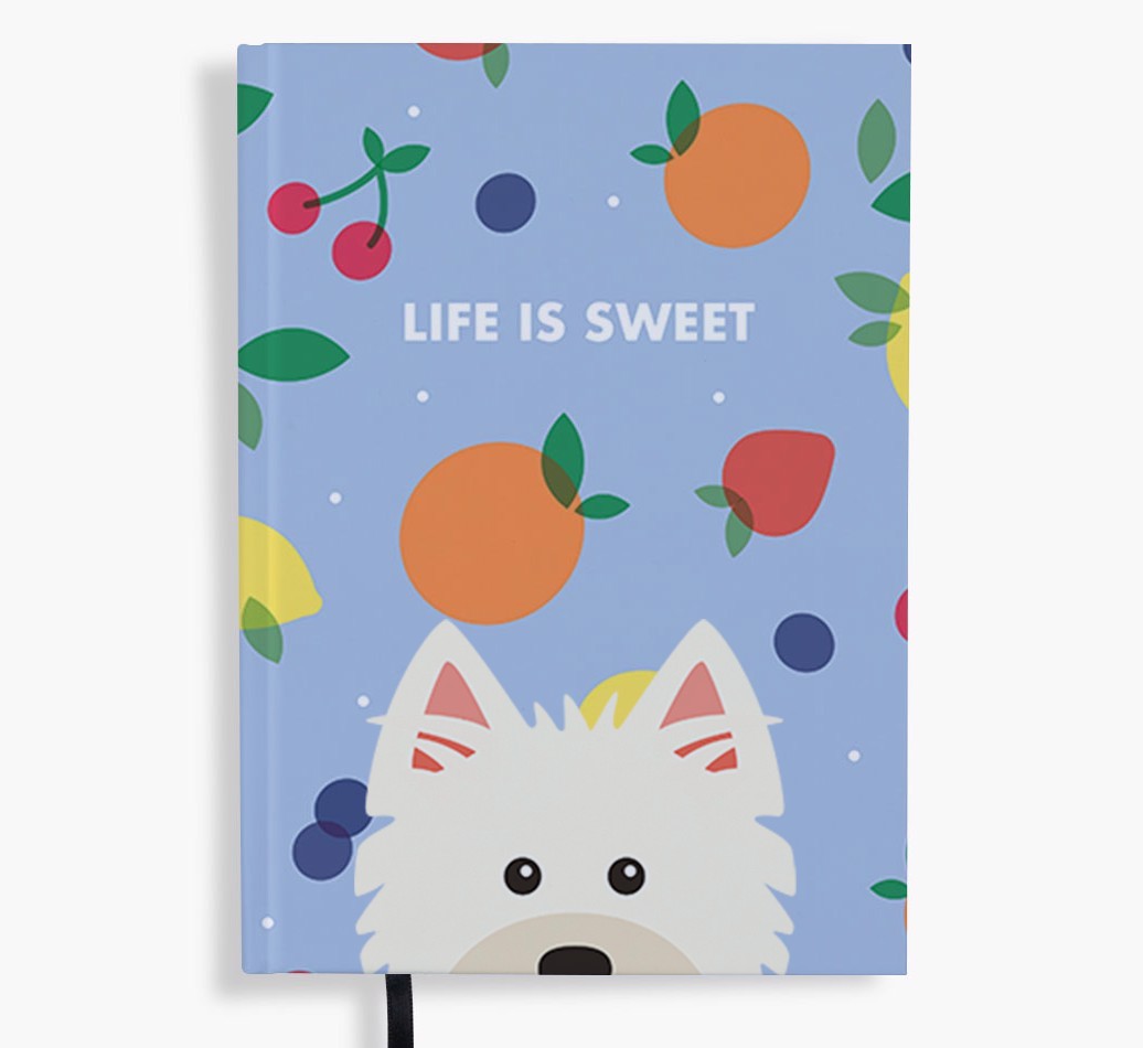 Life Is Sweet: Personalised {breedFullName} Notebook