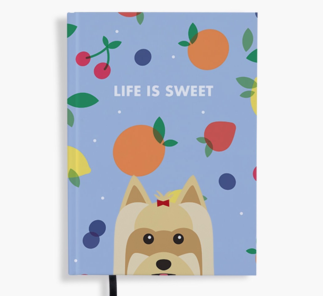 Life Is Sweet: Personalized {breedFullName} Notebook