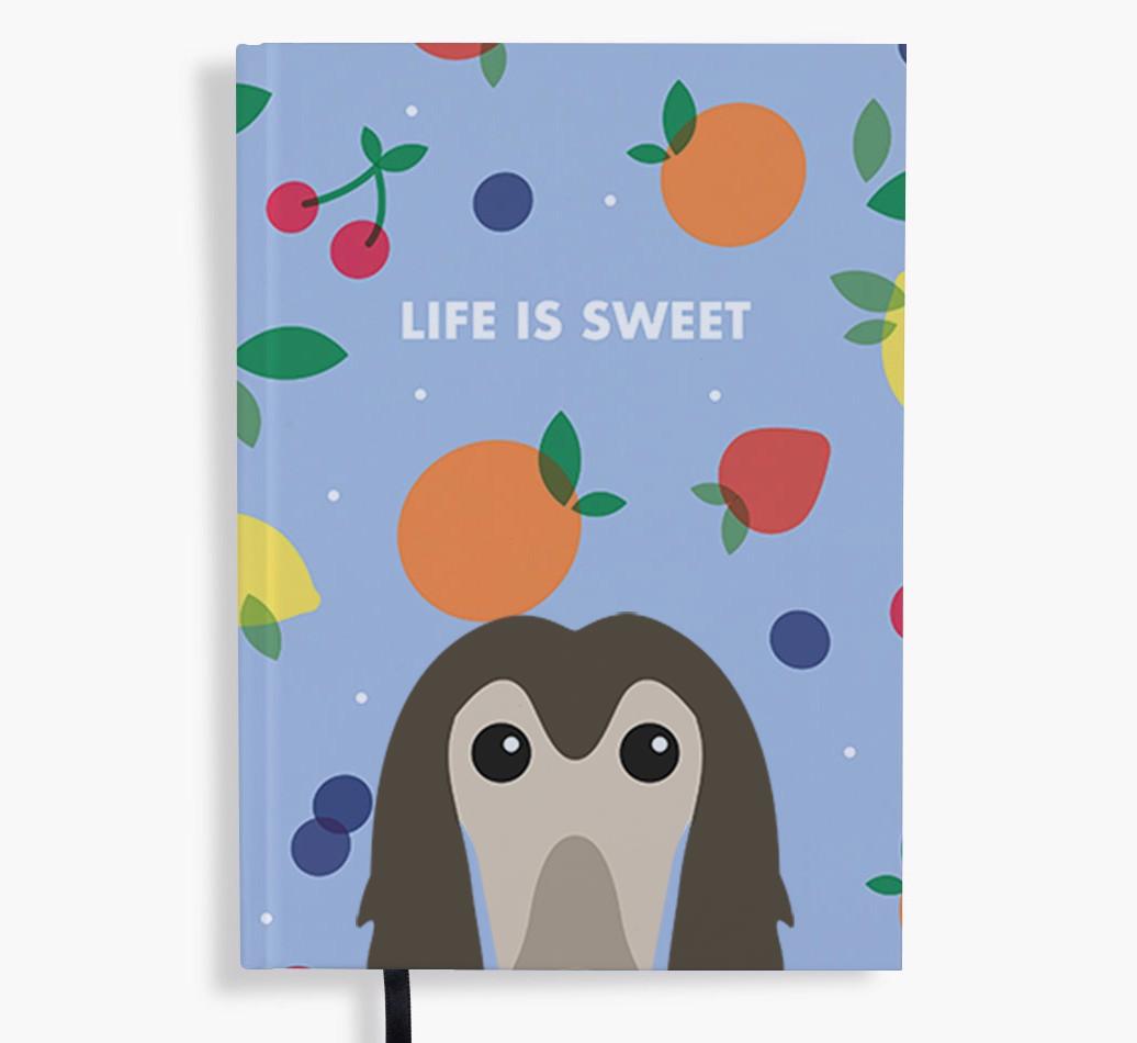 Life Is Sweet: Personalized {breedFullName} Notebook