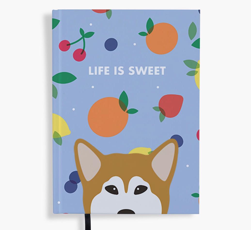 Life Is Sweet: Personalized {breedFullName} Notebook