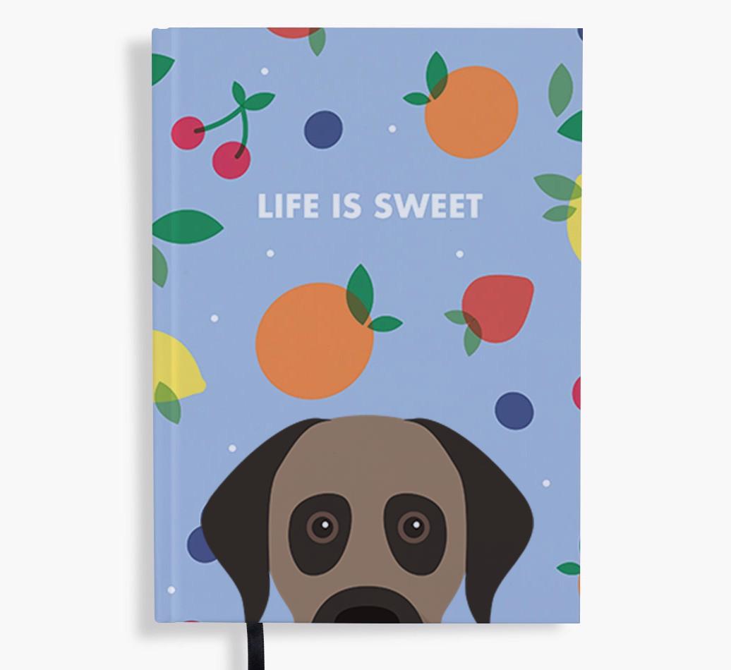 Life Is Sweet: Personalized {breedFullName} Notebook