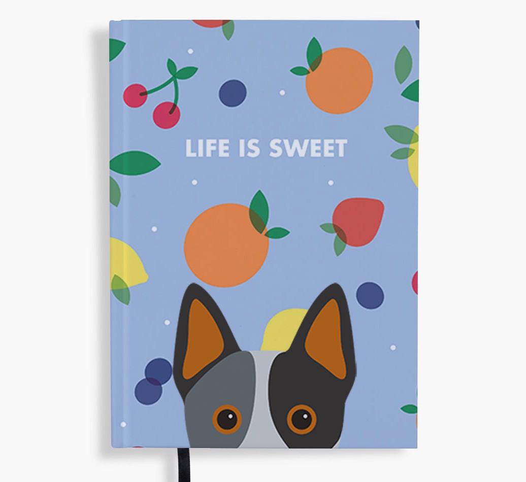 Life Is Sweet: Personalized {breedFullName} Notebook