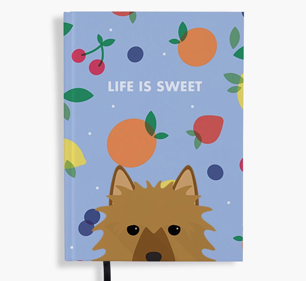 Life Is Sweet: Personalized {breedFullName} Notebook