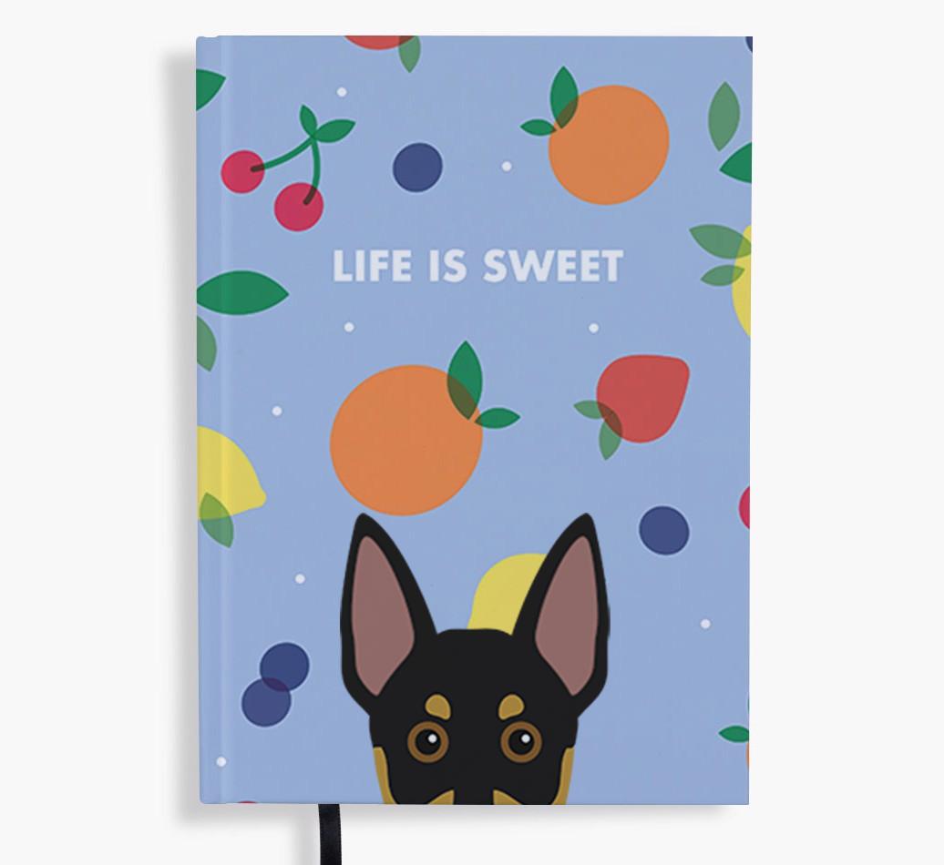 Life Is Sweet: Personalized {breedFullName} Notebook