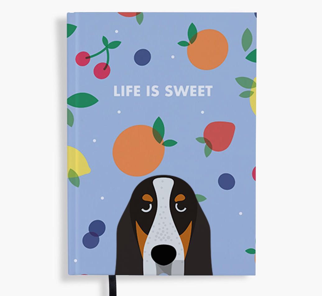 Life Is Sweet: Personalized {breedFullName} Notebook