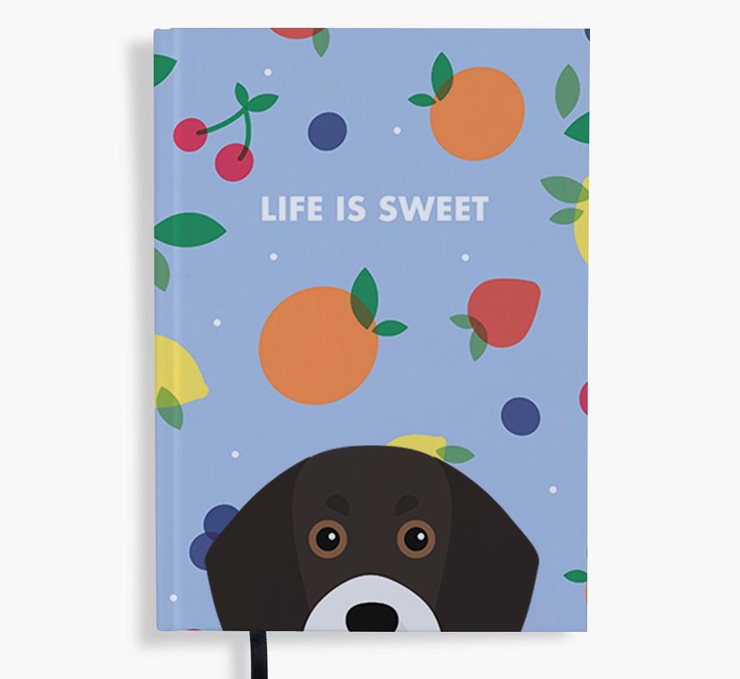 Life Is Sweet: Personalized {breedFullName} Notebook