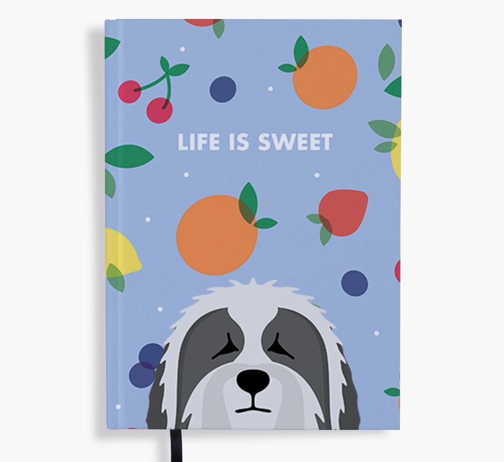 Life Is Sweet: Personalized {breedFullName} Notebook