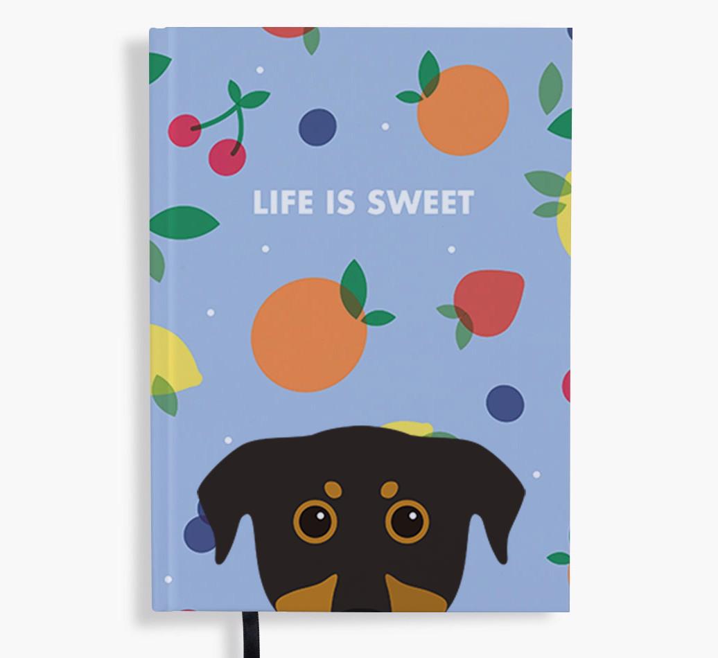 Life Is Sweet: Personalized {breedFullName} Notebook