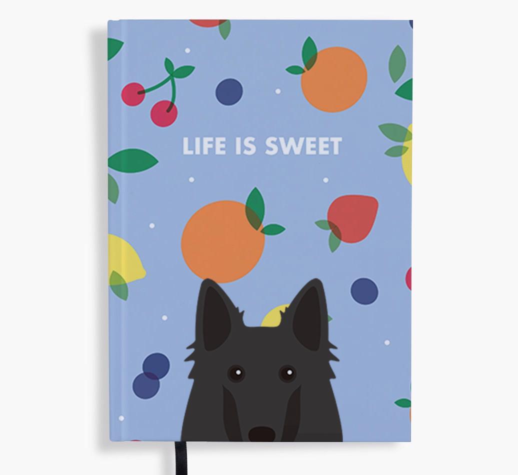 Life Is Sweet: Personalized {breedFullName} Notebook