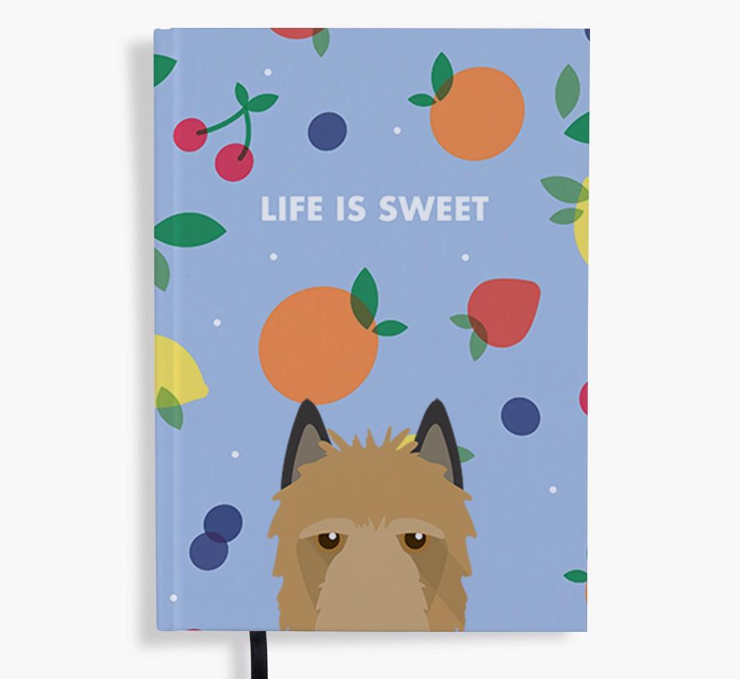 Life Is Sweet: Personalized {breedFullName} Notebook