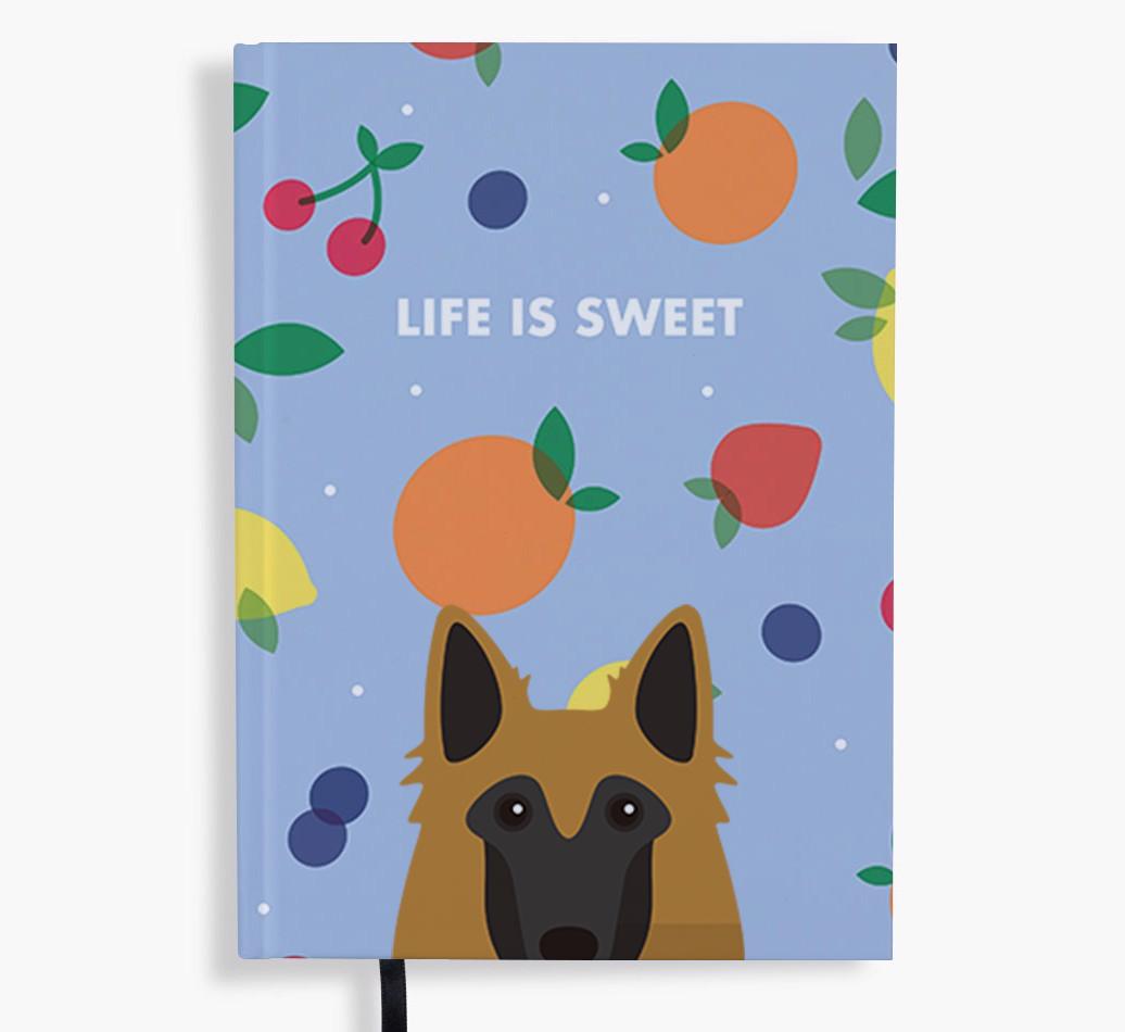 Life Is Sweet: Personalized {breedFullName} Notebook