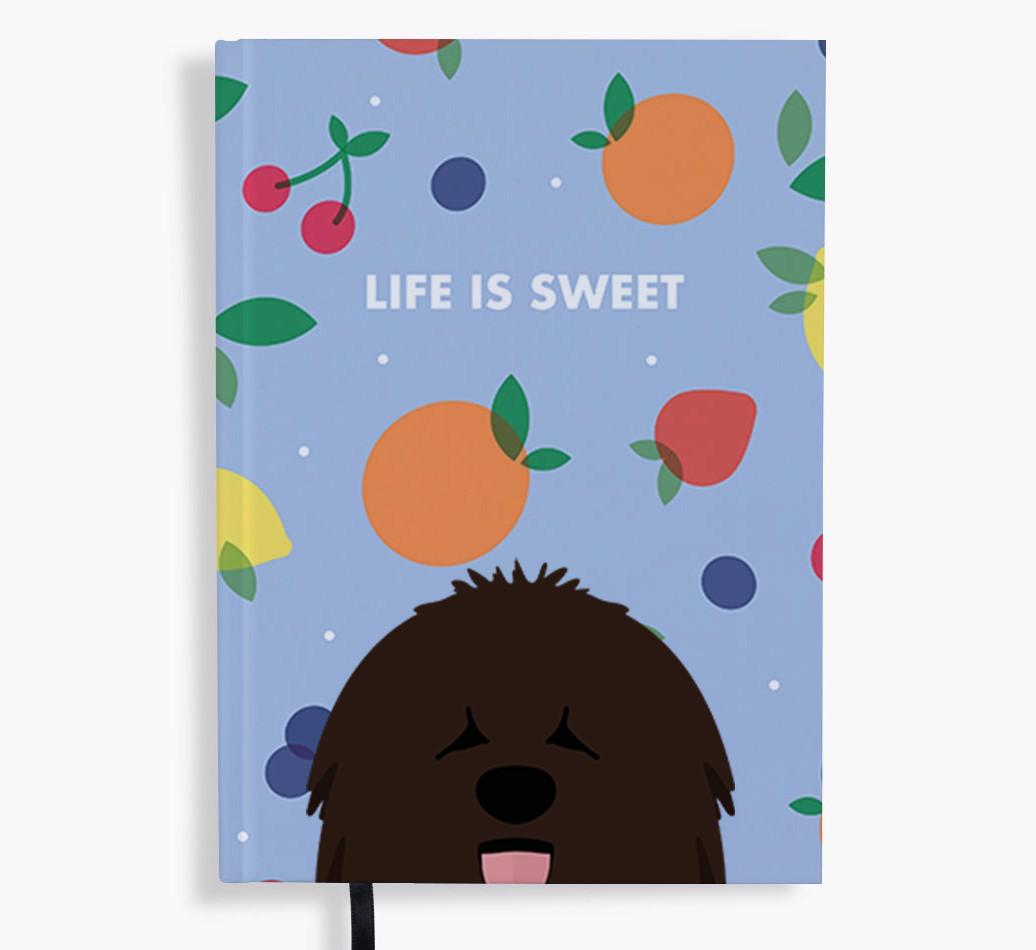 Life Is Sweet: Personalized {breedFullName} Notebook