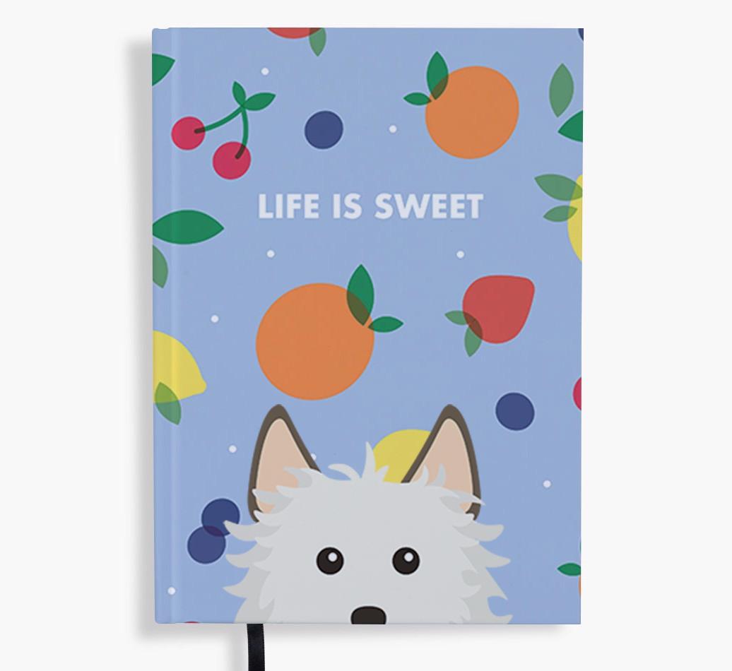 Life Is Sweet: Personalized {breedFullName} Notebook
