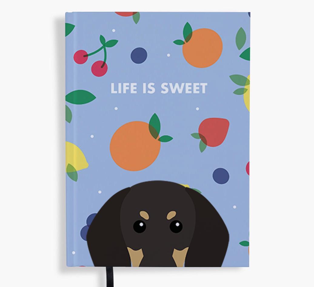 Life Is Sweet: Personalized {breedFullName} Notebook