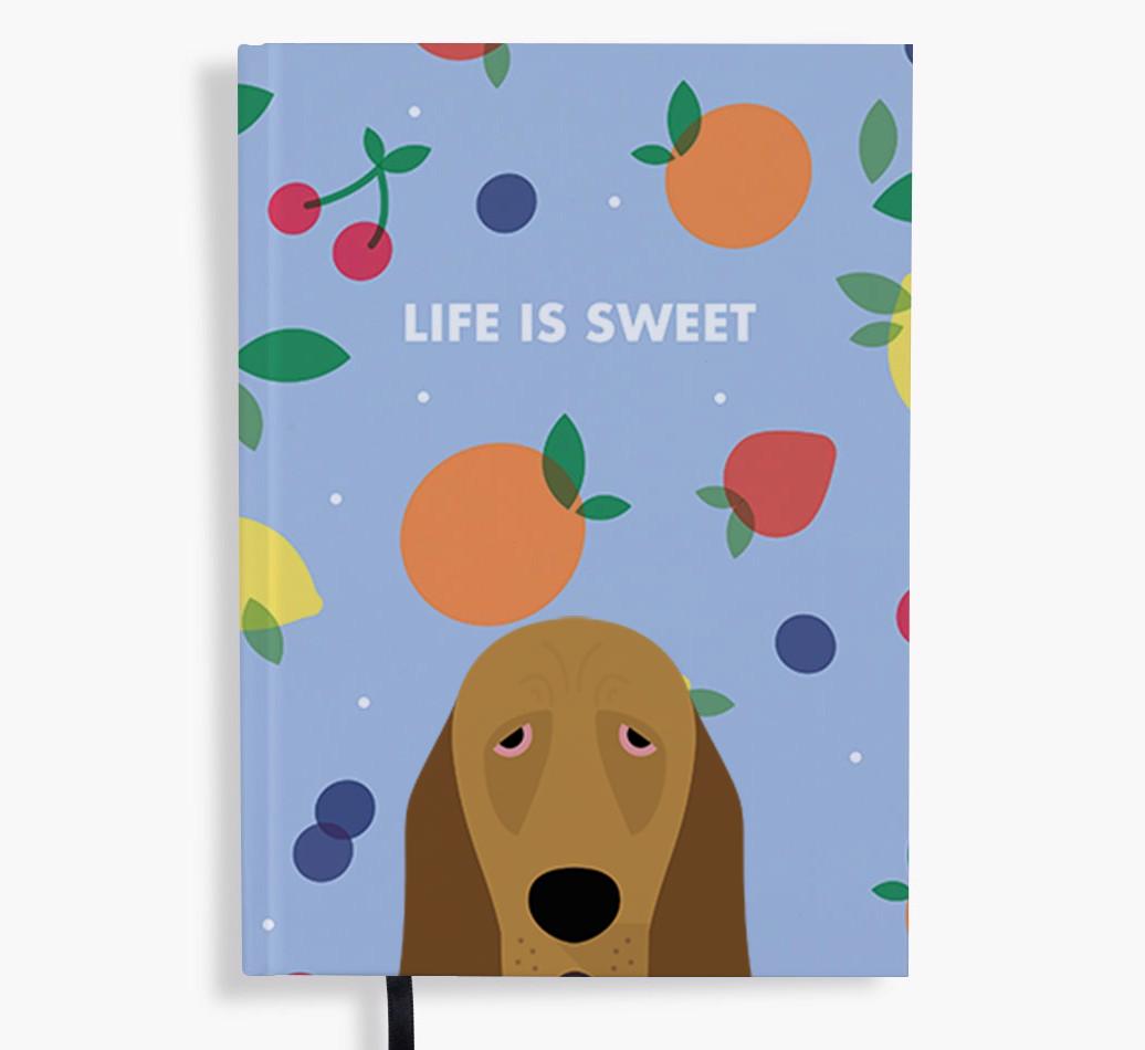 Life Is Sweet: Personalized {breedFullName} Notebook