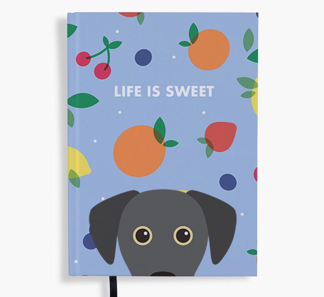 Life Is Sweet: Personalized {breedFullName} Notebook