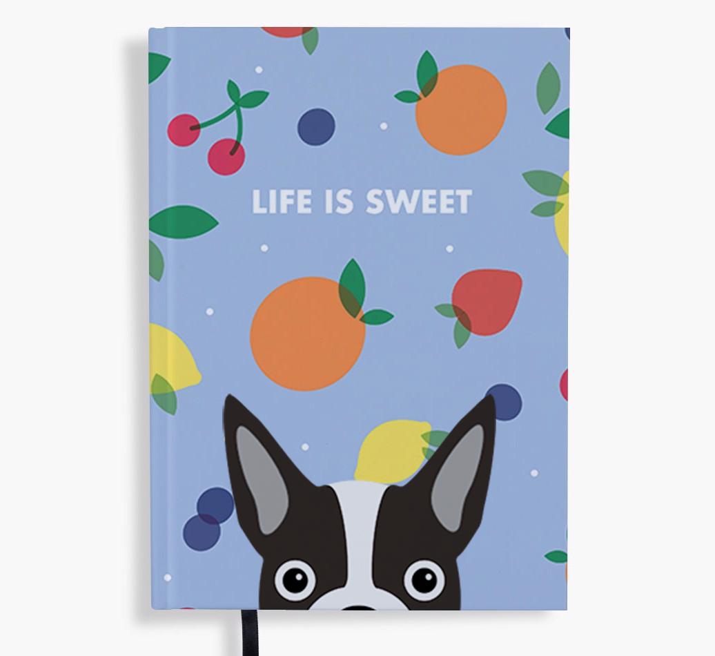 Life Is Sweet: Personalized {breedFullName} Notebook