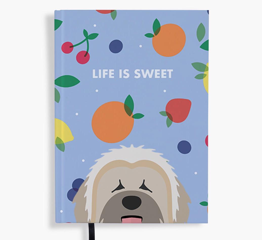 Life Is Sweet: Personalized {breedFullName} Notebook