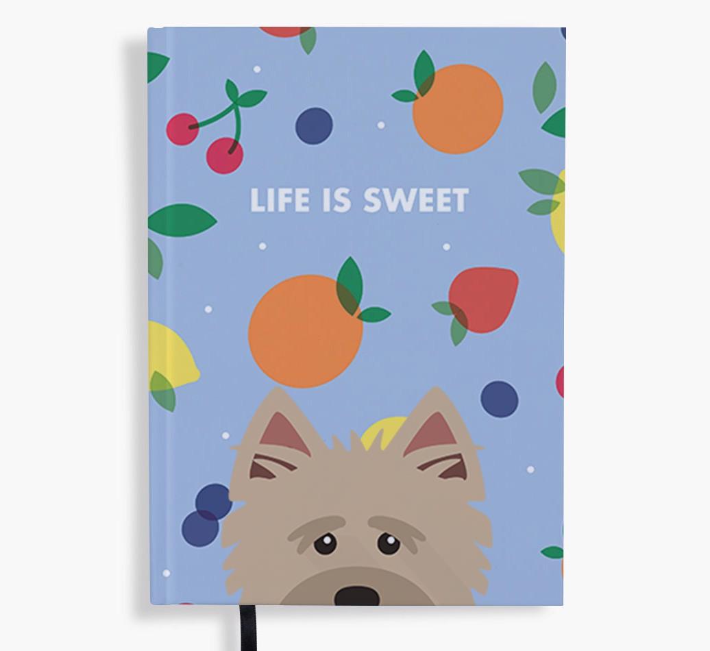 Life Is Sweet: Personalized {breedFullName} Notebook