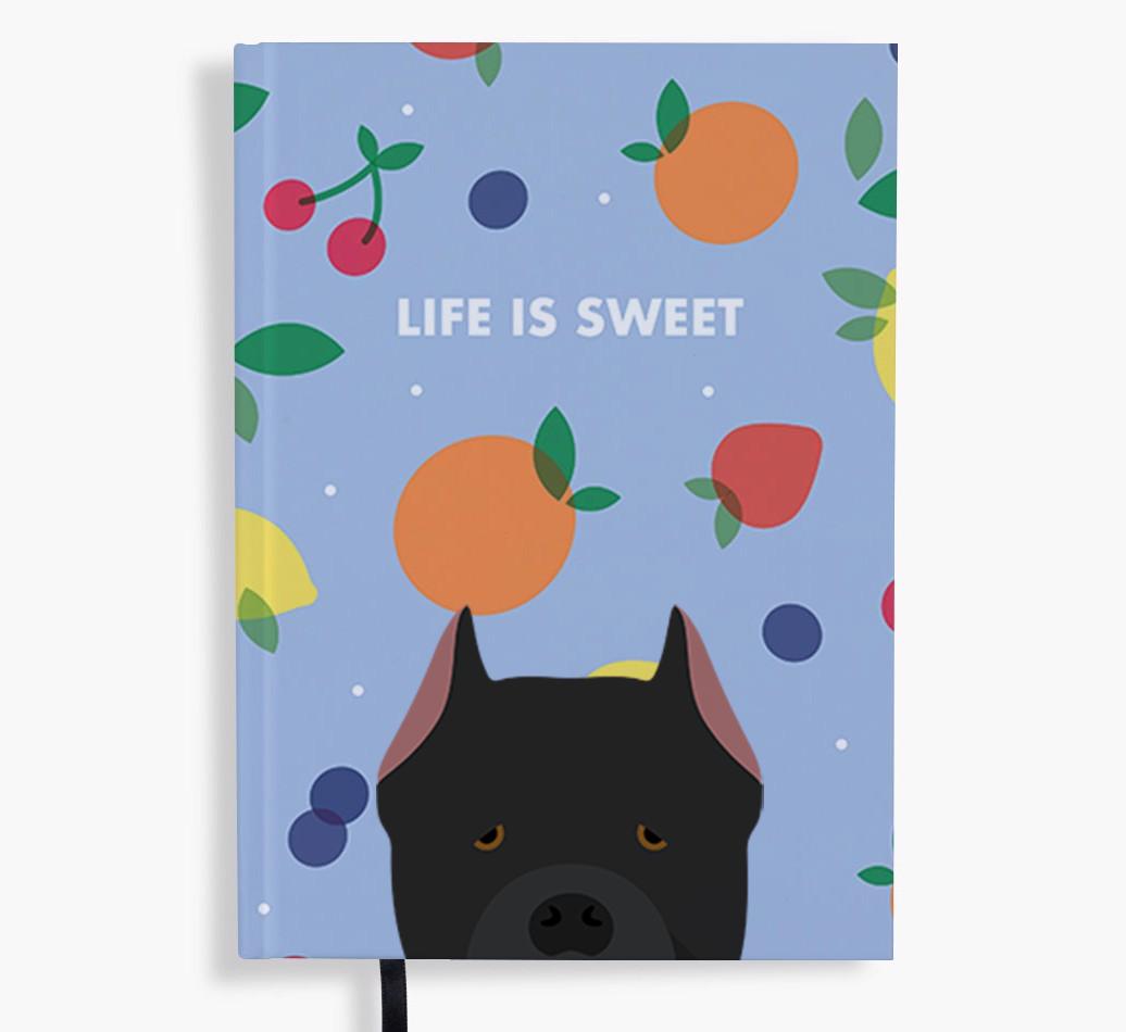 Life Is Sweet: Personalized {breedFullName} Notebook