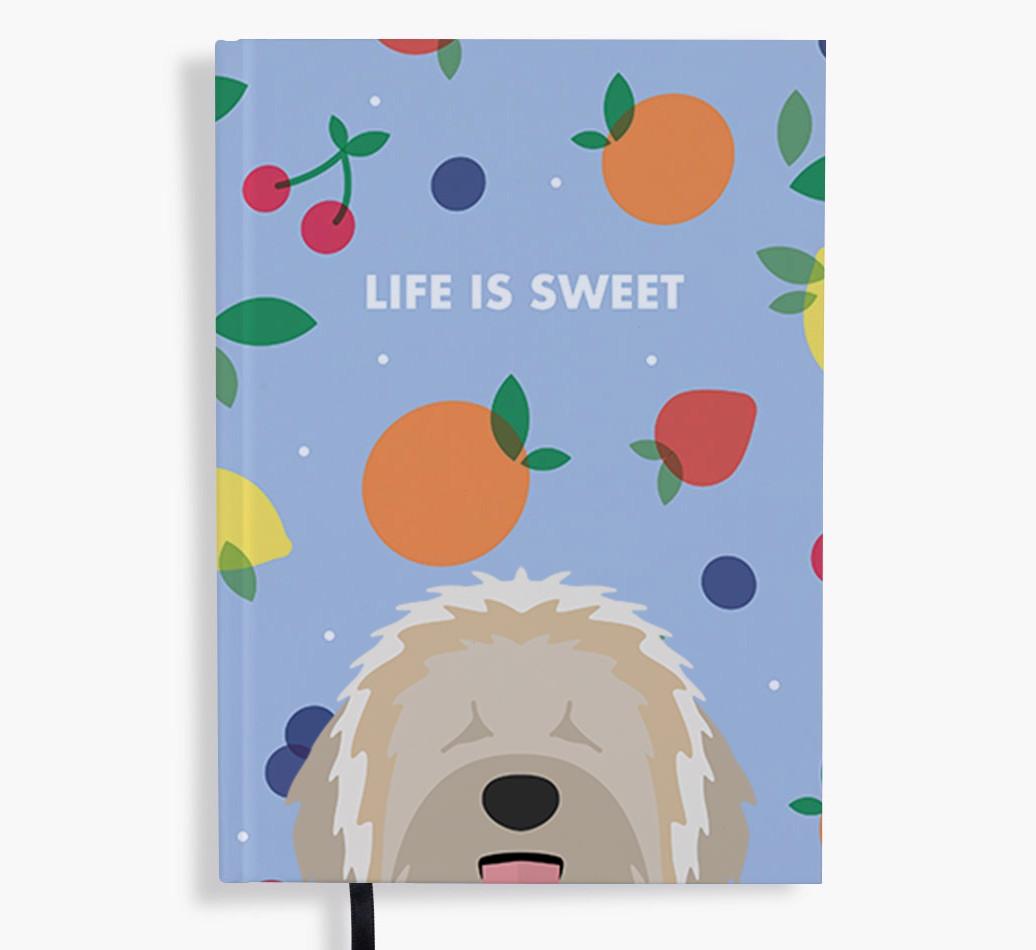 Life Is Sweet: Personalized {breedFullName} Notebook