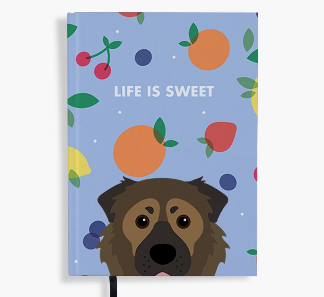 Life Is Sweet: Personalized {breedFullName} Notebook