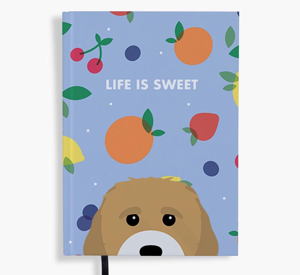 Life Is Sweet: Personalized {breedFullName} Notebook