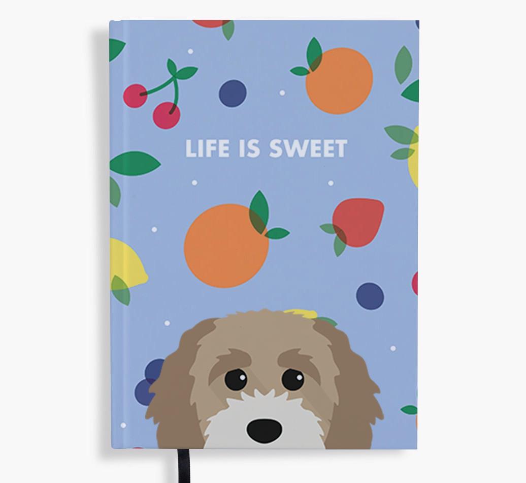 Life Is Sweet: Personalized {breedFullName} Notebook