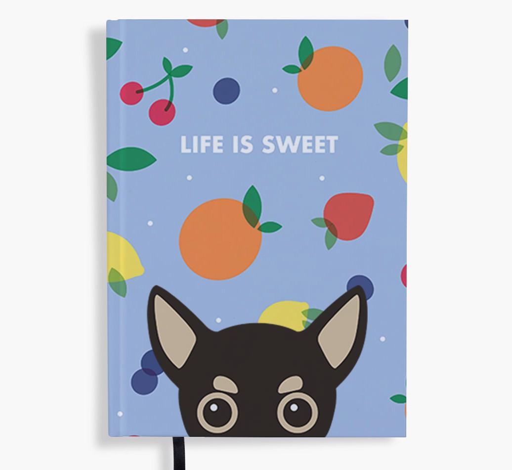Life Is Sweet: Personalized {breedFullName} Notebook