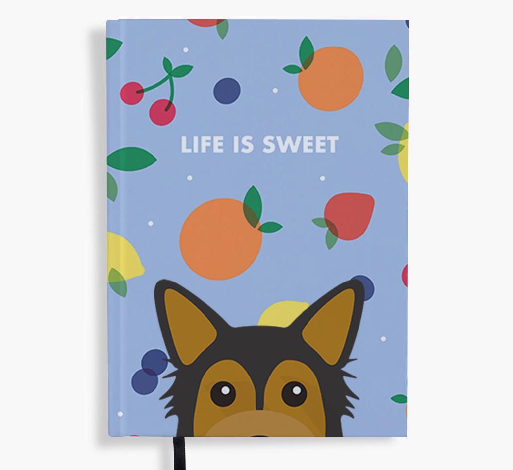 Life Is Sweet: Personalized {breedFullName} Notebook