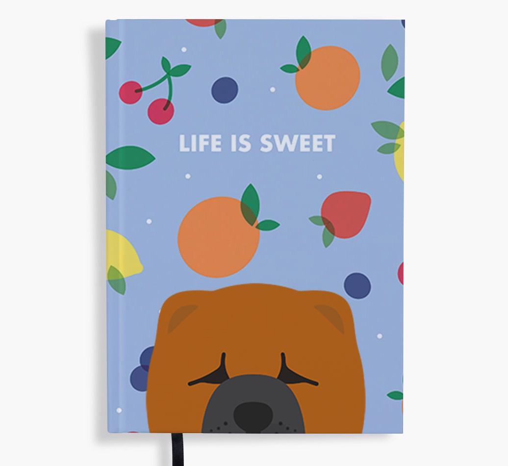 Life Is Sweet: Personalized {breedFullName} Notebook