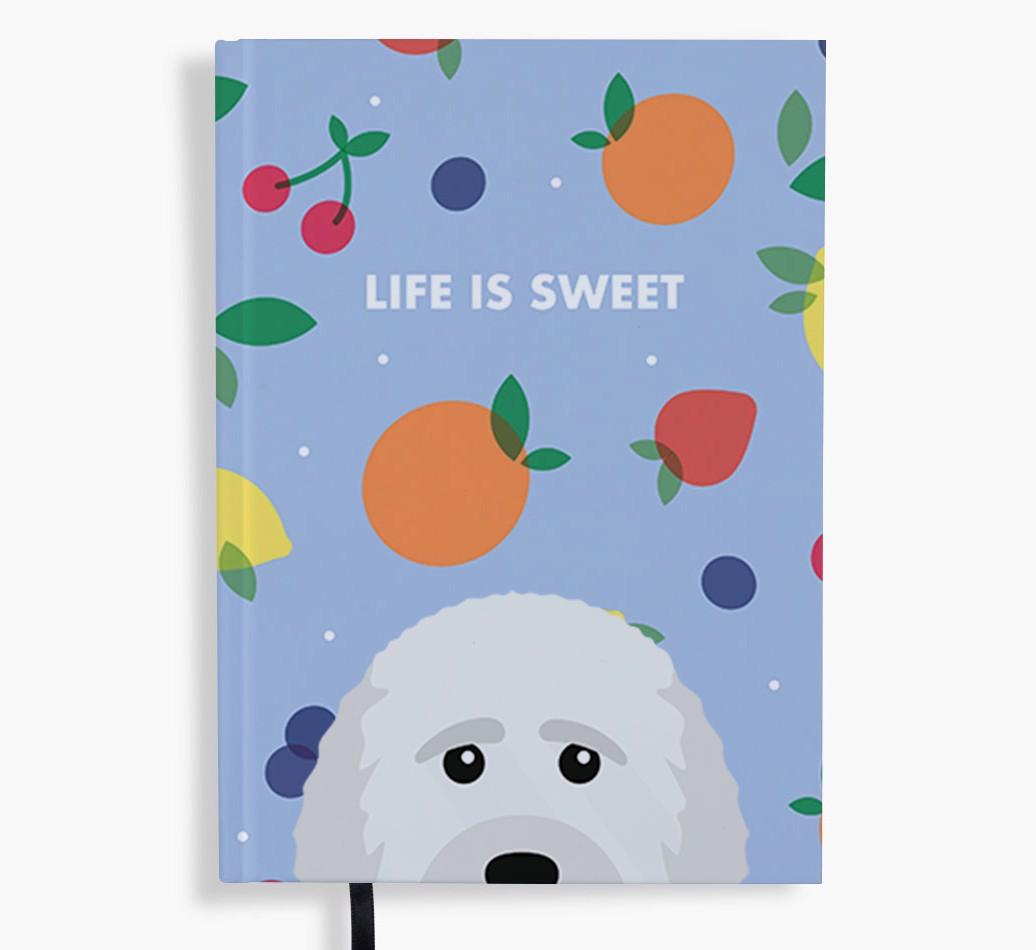 Life Is Sweet: Personalized {breedFullName} Notebook